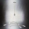 Urban Ambiance Luxury Minimalist Indoor Chandelier,  22-3/4''H x 40"W x 40''D,  Brushed Nickel Finish, UHP4410 - 3 of 4