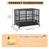 Dog Crates Folding Metal Wire Crates Dog Kennels Outdoor and Indoor Pet Dog Kennel, Max Load 300Lbs with Double-Door, Divider Panel, Removable Tray - 2 of 4