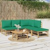 vidaXL Garden Lounge Set Natural Bamboo Large Modular - 2 of 4