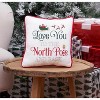 C&F Home 10" x 10" To The North Pole & Back Christmas Pillow - 4 of 4