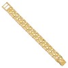 Black Bow Jewelry 15mm 10k Yellow Gold Nugget Link Bracelet, 7 Inch - 2 of 4