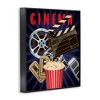 Stupell Industries Cinema Movie Reel Popcorn Entertainment Sign, 24" x 30" - 3 of 4