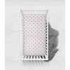 Bacati - Stars Pink Ikat Muslin 100 percent Cotton Universal Baby US Standard Crib or Toddler Bed Fitted Sheet - 3 of 4