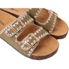 Roxoni Women's Fashion Cork Sole Double Buckle Indoor/Outdoor Sandal - 4 of 4