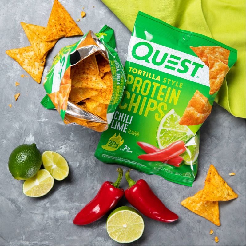 Quest Nutrition Tortilla Style Protein Chips - Chili Lime, 5 of 15