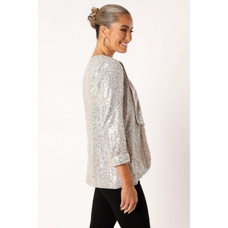 Petal and Pup Womens Camille Sequin Blazer, 2 of 7