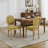 Sapphtopaz French Style Dining Chairs Set of 2 Upholstered Backrest Chair for Kitchen, Dining Room - 4 of 4