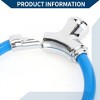 Unique Bargains Bicycle Lock Portable Ring Cable Anti-Theft  Bike Lock Mini Ring Lock Blue 16.54" - 3 of 4