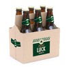 Big Dot of Happiness St. Patrick's Day - Saint Paddy's Day Decorations for Women and Men - 6 Beer Bottle Label Stickers and 1 Carrier - 2 of 4