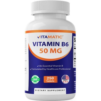 Vitamin B6 50 mg - 250 Tablets