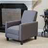 Modern Linen Push Back Recliner Chair for Adults, Wingback Armchair, Accent Chair for Living Room/Bedroom, Single Sofa Chair -Christopher Knight Home - 2 of 4