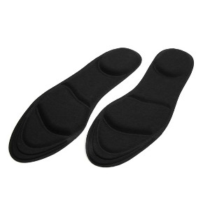 Unique Bargains Anti-Slip Shoes Insoles Black 1 Pair - 1 of 4