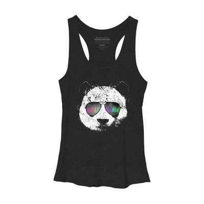 Women's Design By Humans Old School Panda By clingcling Racerback Tank Top