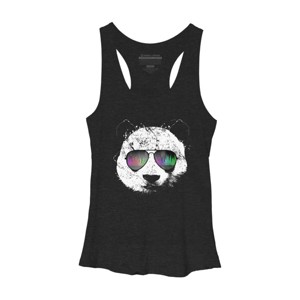 Women's Design By Humans Old School Panda By clingcling Racerback Tank Top - 1 of 3