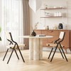 GDFStudio Diana Farmhouse Wood Rattan Foldable Dining Chairs (Set of 2) - 2 of 4