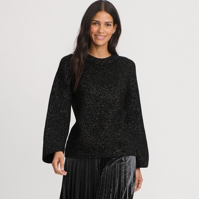 Lands' End Women's Blend Bow Back Sweater