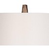 Possini Euro Design 32 1/2" Tall Geometric Mid Century Modern Glam End Table Lamps Set of 2 Champagne Gold Living Room Bedroom Off-White Shade - 3 of 4