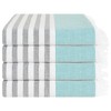 American Soft Linen 4 Piece Turkish Peshtemal Beach Towel Set, Light Weight Peshtemal Beach Pool Towels - 2 of 4