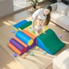 VEVOR Climbing Toys, 7-Piece Set, Foam Climbing Toys for Toddlers 6 Months to 3 Years Old, PU Leather Climbing Blocks, Multicolor - 2 of 4