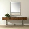 HomeRoots 40" Black Metal Framed Accent Mirror With Shelf - 2 of 4