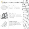 Sunnydaze Outdoor Camping Portable Heavy-Duty Foldable Chrome-Plated Fire Pit Cooking Grill Grate - 2 of 4