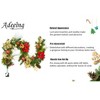 6-foot pre-lit Christmas wreath adorned with pine cones, berries, poinsettias, bows, and spherical ornaments, with 20 warm white lights. - 4 of 4
