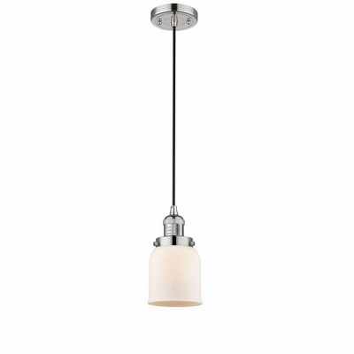 Bell - 1 Light Cord Hung Mini Pendant In Industrial Style-10 Inches Tall and 5 Inches Wide