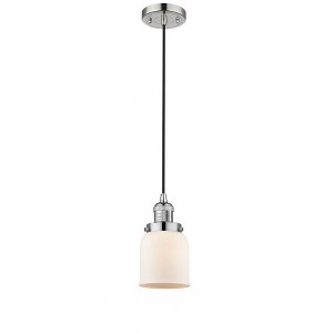 Bell - 1 Light Cord Hung Mini Pendant In Industrial Style-10 Inches Tall and 5 Inches Wide - 1 of 1