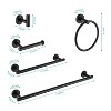 9 Piece Stainless Steel Bathroom Towel Rack Set Wall Mount - 2 of 4