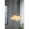 14.5"x41" Drop Globes Chandelier Ceiling Light Clear - A&B Home: Contemporary Aluminized Finish, 9-Light Fixture - image 3 of 4