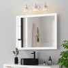 POWLIG Transitional Vanity Light - Dimmable Modern Bathroom Fixture with Crystal Shades - 3 of 4