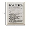 Slickblue Rustic Dog Lover Wall Decor – 10 Funny Dog Rules Sign – Pet Humor Wooden Accent – 9x12 inches, Color Options - 3 of 3