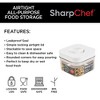 SharpChef Airtight Twist & Lock Food Storage Container with locking lid, Leakproof, Kitchen Pantry Organization and Storage, BPA-Free , Clear - 2 of 4