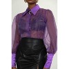 Women's Nora Sheer Blouse - Ciao by CC - 4 of 4