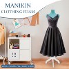 FDW Mannequin Adjustable Height Female Mannequin Torso 49-63in Height Wooden Tripod Stand with High Density Foam Velvet Fabric Covering Perfect - 2 of 4