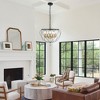 Bella Depot 5-Light Black Metal Cage Chandelier Adjustable Height - 2 of 4