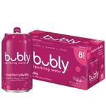 bubly Raspberry Sparkling Water - 8pk/12 fl oz Cans