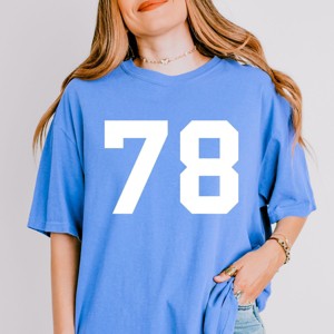 Football Jersey 78 - Womens Garment Dyed Tee - 1 of 2