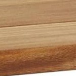 natural teak wood with black frame