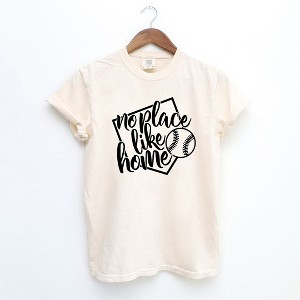 Simply Sage Market Women's No Place Like Home Short Sleeve Garment Dyed Tee - 1 of 4