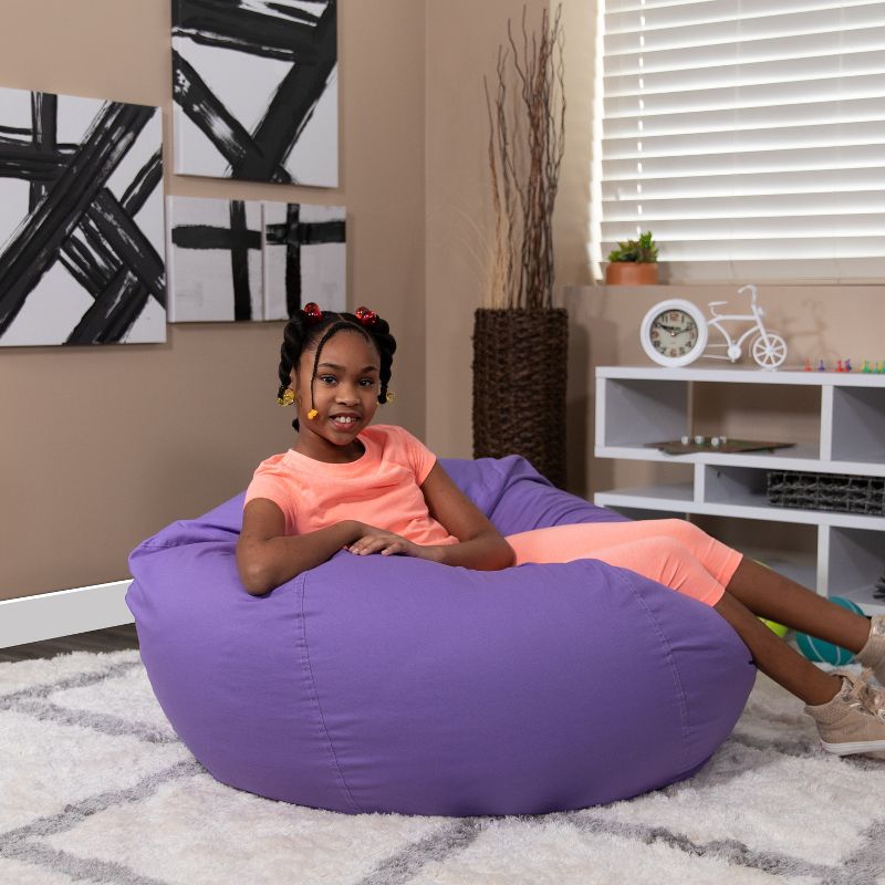 Emma and Oliver Oversized Bean Bag Chair for Kids and Adults, 3 of 9