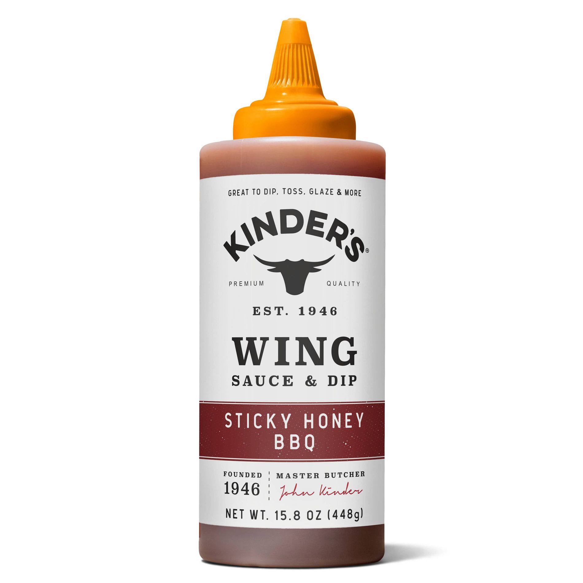 Kinder's Gluten Free Sticky Honey BBQ Wing Sauce and Dip - 15.8oz