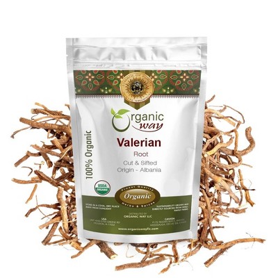 Organic Valerian Root Cut & Sifted 4 Oz