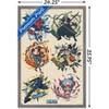 Trends International One Piece: Fishman Island - Badges Grid Framed Wall Poster Prints - 3 of 4