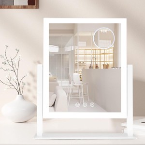 Slimoon Hollywood Mirror LED Lighted Vanity Mirror with Detachable Mirror in White - 1 of 1