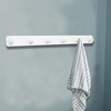 Unique Bargains Coat Hooks Wall Mount with Coat Hooks for Entryway Bathrooms - 2 of 4