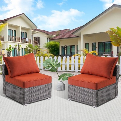 XIZZI Modular Outdoor Patio Furniture Set w/ Optional Coffee Table, Swivel Chair & Firepit - All-Weather, Waterproof & UV-Resistant