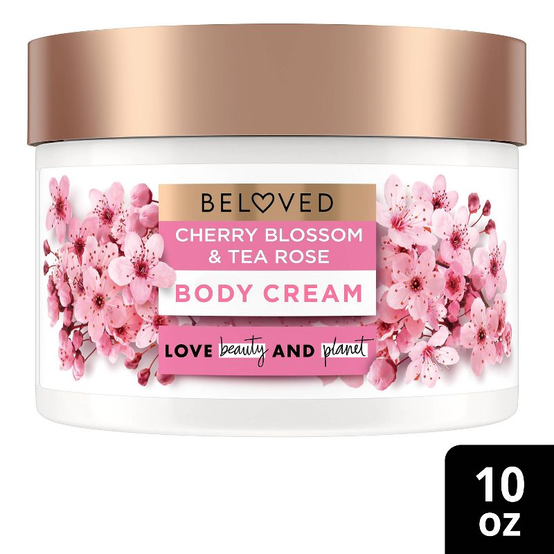Beloved Cherry Blossom &#38; Tea Rose Body Cream - 10oz, 1 of 14