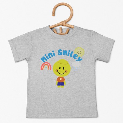 The Juniper Shop Mini Smiley Rainbow Cloud Lumi Toddler Short Sleeve Tee