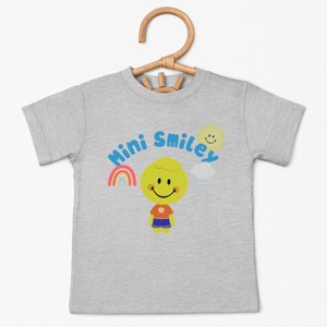The Juniper Shop Mini Smiley Rainbow Cloud Lumi Toddler Short Sleeve Tee - 1 of 4